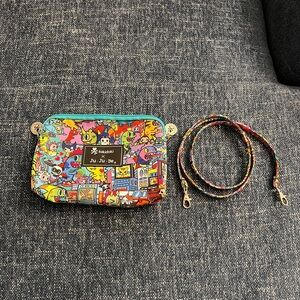 Ju-Ju-Be x Tokidoki Kaiju City Crossbody Bag Be Set large pouch